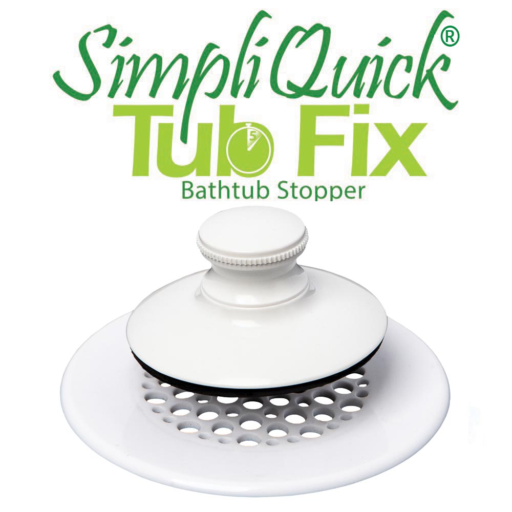 Watco SimpliQuick Tub Fix Push Pull Bathtub Stopper - Nickel