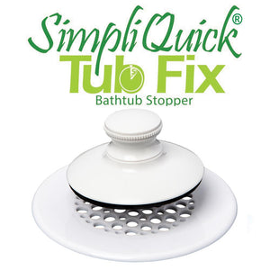 Watco SimpliQuick Tub Fix White Finish Push Pull Composite Bathtub Stopper - White