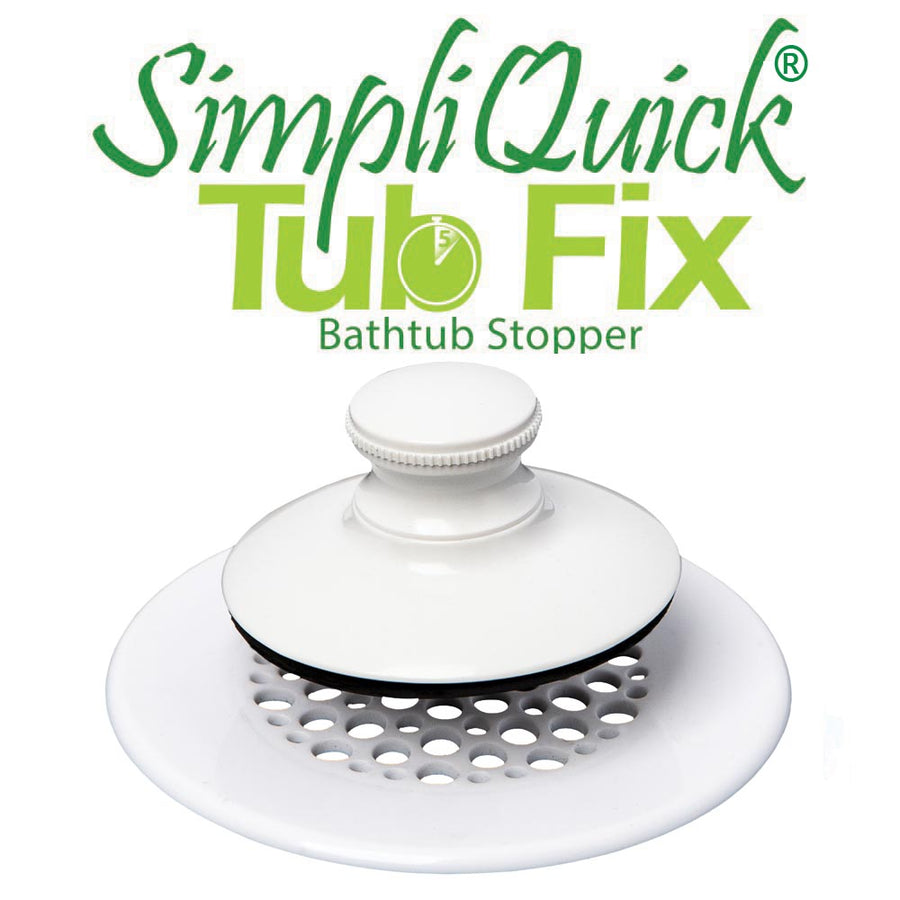 15 OFF - Watco SimpliQuick Tub Fix White Finish Push Pull Composite Bathtub Stopper